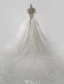 Prinzessin Brautkleider 2016 Ballkleid Quadratischen Ausschnitt Applikation Gehobenen Spitzen Pailletten Rüschen Tüll Hochzeitskleid Mit Langen Tailing