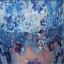 Sexy Evening Dresses 2016  Scoop Neckline Printing Flowers Sequins Tulle Dress