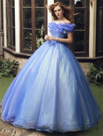 Cinderella Movie 2015 Adult Costume Dress Prom Dress Cheap Version
