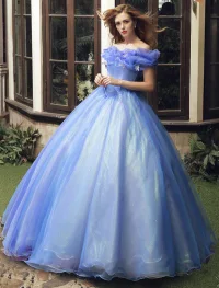 Cinderella Movie 2015 Adult Costume Dress Prom Dress Cheap Version