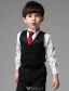 Children's Black Suits With Red Tie, Boys Wedding Suits 5 Sets