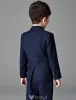 Children's Navy Blue Suits, Boys Wedding Suits 4 Sets