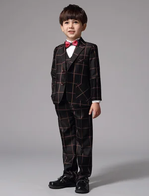 Garçons Costumes Avec Noeud Papillon Rouge Les Costumes Pour Les Enfants De 4 Ensembles