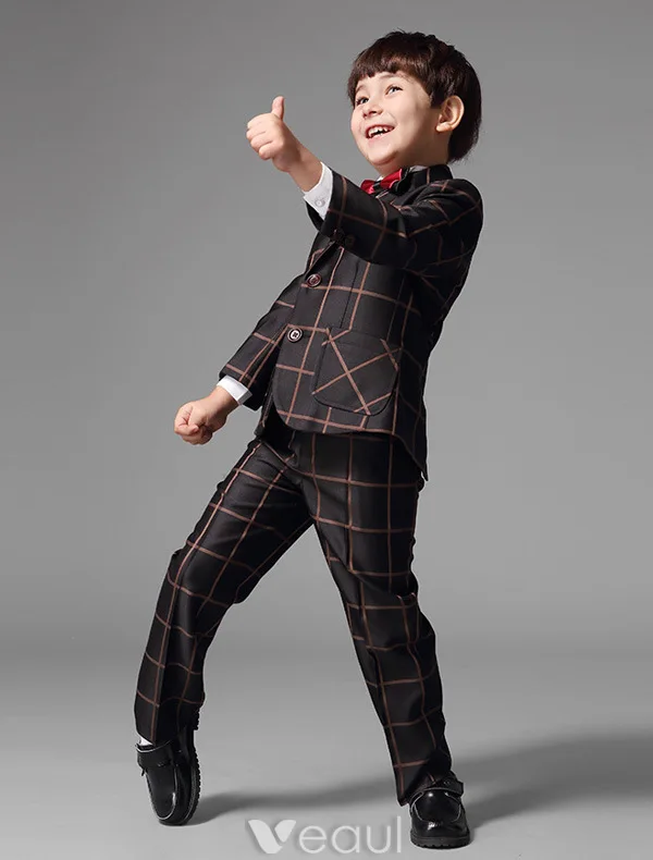 Garçons Costumes Avec Noeud Papillon Rouge Les Costumes Pour Les Enfants De 4 Ensembles