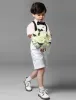 Boys Pink Shirt With Black Bow Tie Childrens Suits 4 Sets