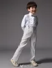 Shirt De Garçons Avec Un Pantalon Gris Les Costumes Pour Enfants 4 Sets