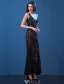 Robe De Soirée Transparentes Sexy 2016 Sirène Profonde Applique Col V Dentelle Cristal Robe De Soirée En Tulle Noir