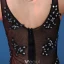 Robe De Soirée Transparentes Sexy 2016 Sirène Profonde Applique Col V Dentelle Cristal Robe De Soirée En Tulle Noir