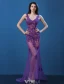 Sexy Lace Evening Dresses 2016 Mermaid Deep V-neck Applique Lace Tulle Backless Evening Dress