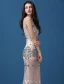 Sparkly Sexy Evening Dresses 2016 Mermaid Deep V-neck Sleeveless Beading Crystal Rhinestones Dress