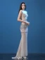 Sparkly Sexy Evening Dresses 2016 Mermaid Deep V-neck Sleeveless Beading Crystal Rhinestones Dress