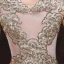 Sexy Red Evening Dresses 2016 Mermaid Square Neckline Beading Rhinestone Gold Lace Formal Dress