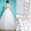 Sweetheart Wedding Dresses 2016 Applique Flowers Beading Ruffle Glitter Lace Ball Gown Wedding Dress With Sash