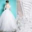 Princess Suknie Ślubne 2016 Suknia Balowa Rękawy Serek Wzburzyć Tiulu Backless Sukni Ślubnej