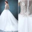 Glamourösen Hochzeitskleider 2016 Ballkleid Aus Dem Brautkleid Bördeln Strass Rüsche Tüll Schulter Spitze Blumen