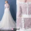 Elegant Wedding Dresses 2016 Mermaid Off The Shoulder Tassel Neckline Champagne Lace Bridal Dress With Long Sleeves