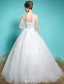 Spring Wedding Dresses 2016 Beautiful Square Neck Applique Lace Backless Ball Gown Bridal Dress