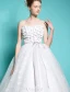 Sweetheart Wedding Dresses 2016 Applique Flowers Beading Ruffle Glitter Lace Ball Gown Wedding Dress With Sash