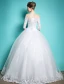 Elegante Brautkleider 2016 Ballkleid Weg Von Der Schulter-spitze Rückenfrei Brautkleid