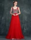 Sparkly Prom Dresses 2016 A-line V-neck Beading Crystal Rhinestone And Pearl Backless Burgundy Dress