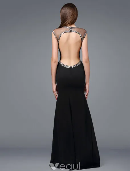 Beautiful Evening Dress 2016 Mermaid Scoop Neckline Beading Crystals ...
