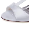 Beautiful Wedding Sandals With Ankle Strap Stilettos Peep Toe Bridal Shoes Rhinestone Tassel