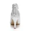 Sparkly Silver Bridal Shoes Stiletto Heels Wedding Shoes Glitter Pumps With Ankle Strap
