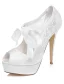 Beautiful Bridal Shoes Lace Wedding Shoes 5 Inch High Heel Peep Toe Pumps Stiletto Heels With Platform