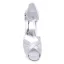 Schöne Brautsandalen Peep Toe Mit Knöchelriemen  Stilettos Spitze Brautschuhe High Heels Mit Plateau