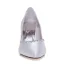 Classic Satin Wedding Shoes White Pumps 3 Inch High Heel Bridal Shoes Stiletto Heels