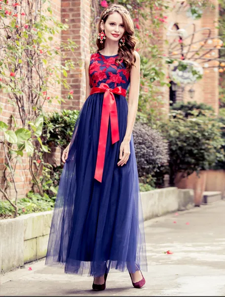 Blue and red prom dresses hotsell