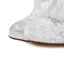 Belles Chaussures De Mariée Dentelle Stilettos Blanc Bottines De Mariée Bout Ouvert