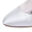 Vintage Satin Wedding Shoes 3 Inch Stiletto Heels Pumps White Bridal Shoes Ankle Strap With Tassel