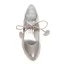 Sparkly Wedding Shoes Stiletto Heels Pumps Champagne Bridal Shoes With Glitter