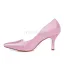 Vintage Pink Wedding Shoes Stiletto Heels Pumps Satin Bridal Shoes Pointed Toe