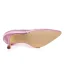 Vintage Pink Wedding Shoes Stiletto Heels Pumps Satin Bridal Shoes Pointed Toe