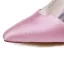 Vintage Pink Wedding Shoes Stiletto Heels Pumps Satin Bridal Shoes Pointed Toe