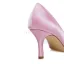 Vintage Pink Wedding Shoes Stiletto Heels Pumps Satin Bridal Shoes Pointed Toe