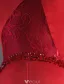 Sexy Celebrity Dress 2016 Mermaid Off The Shoulder Beading Crystal Backless Long Red Satin Evening Dress