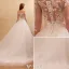 Elegant Wedding Dresses 2016 Off The Shoulder Beading Applique Lace Ruffle Tulle Backless Bridal Gown