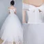Beautiful Wedding Dresses 2016 Ball Gown Off The Shoulder Long Tulle Bowknot Corset Bridal Gown