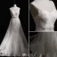 Stunning Wedding Dresses 2016 Mermaid Applique Lace Beading Pearls Rhinestones Long Tulle Train Bridal Gowns