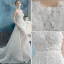Stunning Beach Wedding Dresses 2016 Mermaid Strapless Applique Lace Flowers Detachable Train Bridal Gown