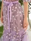 Stunning Prom Dresses 2016 Mermaid Scoop Neck Applique Flowers Ruffled Organza Prom Dress
