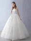 Elegant Wedding Dresses 2016 Ball Gown Strapless Applique Lace Ruffle Tulle Bridal Gown With Shawl