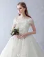 Elegant Wedding Dresses 2016 Ball Gown Strapless Applique Lace Ruffle Tulle Bridal Gown With Shawl