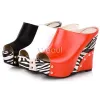 Fashion Womens Sandals Platform 4 Inch High Heeled Wedges Slipper Peep Toe