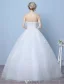 Elegant Wedding Dresses 2016 Ball Gown Sweetheart Applique Lace Floor Length Bridal Gown