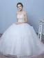 Elegant Wedding Dresses 2016 Ball Gown Sweetheart Applique Lace Floor Length Bridal Gown