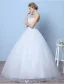 Elegant Wedding Dresses 2016 Ball Gown Sweetheart Applique Lace Floor Length Bridal Gown